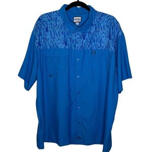 Heybo Fishing Shirt Men’s XL Button Down Collared Pockets